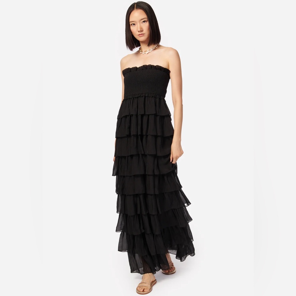 Cami NYC Stella Chiffon Gown in Black